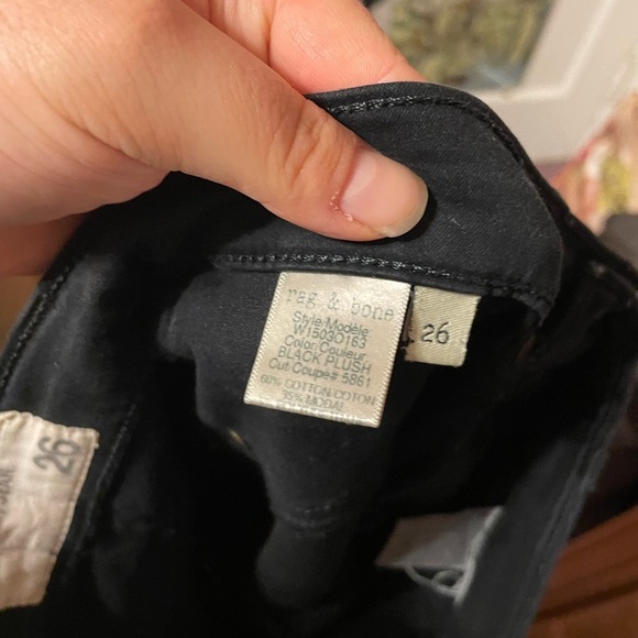 RAG & BONE BLACK PLUSH LEGGING PANTS - Picture 5 of 5